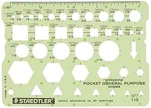 Xebh[Zp}ʃev[g (977 115 02) Staedtler Technical Drawing Template (977 115 02)