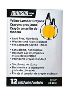 W\ x&c[ 3512-Y W\ x&c[ o[N Johnson Level & Tool 3512-Y Johnson Level & Tool Lumber Crayons