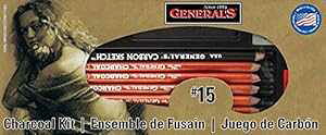 General Pencil Charcoal Kit, 12-Piece