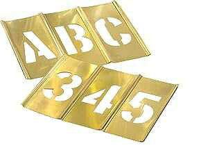 CH Hanson 10071 2" Brass Letters & Numbers Set 45 pc