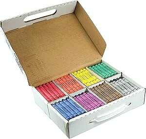 v N }X^[pbNALTCYA8FA\[gA200{ (32341) Prang Crayons Master Pack, Large Size, 8 Assorted Colors, 200 Count (32341)