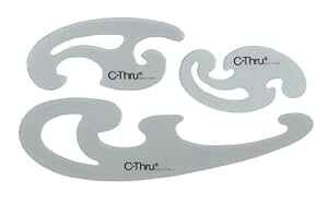 �E�G�X�g�R�b�g �t�����`�J�[�u�Z�b�g 3�Z�b�g Westcott French Curve Set, 3 Pieces