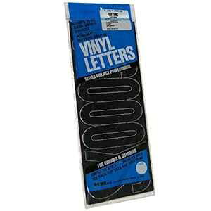 Duro Decal Permanent Adhesive Vinyl Letters, 6-Inch, Black, 94 Pack