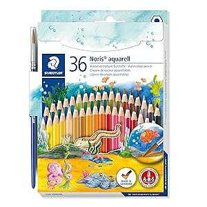 Xebh[ ʐFM 36F (14410ND36) Staedtler Watercolor Pencils, Box of 36 Colors (14410ND36)
