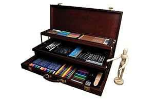 Royal & Langnickel Premier Sketching and Drawing Deluxe Art Set, 134-Piece