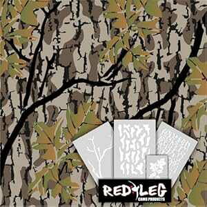 bhbO 3 s[X AqOXʃXeV Lbg (H̐X) Redleg Camo 3 Piece Duck Grass Camo Stencil Kit (Fall Woods)