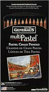 Generals G4401-24A pXe `[N yV 24 Zbg by Generals GENERAL'S Generals G4401-24A Pastel Chalk Pencil Set of 24 by Generals
