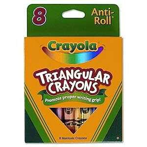 OpN (8{/) y3Zbgz Crayola Triangular Crayons (8/Box) [Set of 3]