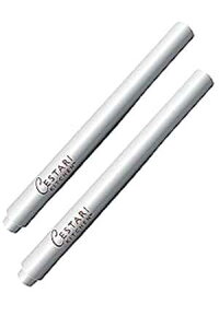 Cestari Chalk Pen Set Bold White Liquid Chalk Marker with 2mm Fine Tip for Writing and Drawing Erasable Chalkboard Label Chalk t Pen Organizing, Parties, Spices, Weddings, Crafts 2 pack