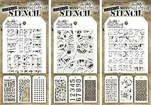 Tim Holtz - 9 ̃~j CO XeV - C_XgAAMAAvXAvAԍtANbNA^C|AXvb^[AK - ʖZbg 1A2 & 3 Tim Holtz - Nine Mini 