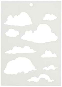 Stampers Anonymous BWS009 Clouds Brett Weldele XeVA6.5 C` x 4.5 C` Stampers Anonymous BWS009 Clouds Brett Weldele Stencils, 6.5" by 4.5"