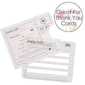 ^OXeV - Sɂ܂Ȉpev[gKKCh?? - ׂẴTCYɓK (1 pbN) - J[h̑MɍœK SCS Direct Lettering Envelope Addressing Stencil - Template Ruler