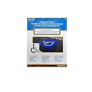 Hillman 843409 28C` x 36C` QҗpԏXeV (1pbN) The Hillman Group Hillman 843409 28"x36" Handicapped Parking Stencil (1-Pack)