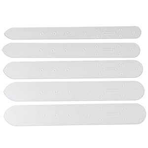 Walfront 5 Pcs Belt Holes Templates, Leather Carft Belt Punching Template DIY Set, 25/30/35/38/40mm