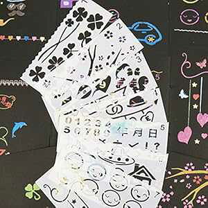 LETEC Drawing and ting Stencils,Drawing Stencils for Kids,Card Making Stencils,16PCS Stencils for Bullet Journal,Scrapbooking,Planner,Notebook,Diary