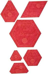  ACRTULABLOOM ANn JbeBO ev[g Tula'S u}[ Zbg 4 pAȂ Paper Pieces ACRTULABLOOM Acrylic Fabric Cutting Template for Tula'S Bloomers Set 4, None