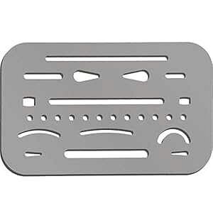 Hotop 3 V[hXeX|}ev[gV[h}c[V[h Hotop 3 Pieces Erasing Shield Stainless Steel Drawing Template Shield Drafting Tool Shield