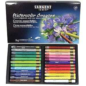 Sargent Art 22-1124 24 Premium Watercolor Crayons