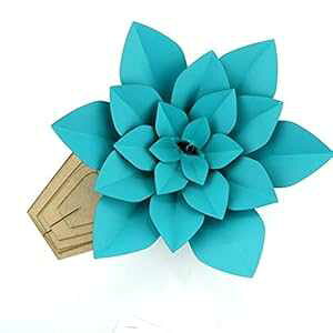 y[p[t[ev[gLbgp^[DIYNtgȃy[p[t[`FAt[}LA zeal with a fish Paper Flower Template Kit Pattern DIY Craft Giant Paper Flower Chair Flower Machia