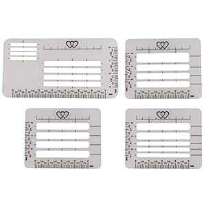 KCh XeV ev[g ZbgABENBO 4 X^C ^OXeV J[h쐬p Envelope Addressing Guide Stencil Template Set, BENBO 4 Styles Lettering Envelope Addressing Stencil for