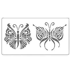 OBUY _uo^tC DIY Ntg 󃌃COXeV ؁AP[LAznAǁAAGAuVȂǂɃyCg ėp\ 8.6X 4.7 C` }C[ ev[g OBUY Double Butterfl