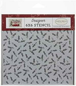 Carta Bella Paper Company XeVAbhAO[A^AubNAzCg Carta Bella Paper Company stencil, red, green, tan, black, white