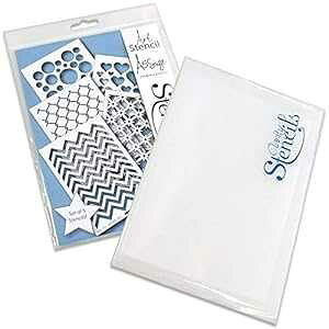 {wiA5XeVZbg[tH_[ Clarity Stencils Basic Backgrounds A5 Stencil Set & Storage Folder