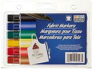 UCHIDA 布製プライマリーブロードマーカーセット 6本組 UCH520-6A UCHIDA UCH520-6A Fabric Primary Broad Marker Set, 6 Piece