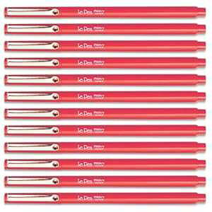 }[r[ E`_ ܂Ƃߔ  y 0.03mm |Cg I[v XgbN - bh (12 pbN) Marvy Uchida Bulk Buy Le Pen .03mm Point Open Stock-Red (12-Pack)