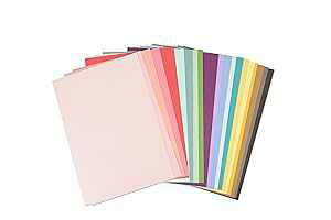 Sizzix, 80 Pack, Surfacez-Cardstock, 8 1/4" x 11 3/4", 20 Assorted Colors, 80 Sheets, 663007, 29.7 x 20 x 2.29cm, Bold