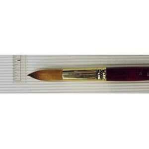 Princeton Artist Brush Princeton Heritage, Golden Taklon Brush for Watercolor & Acrylic, Series 4050 Round Synthetic Sable, Size 24