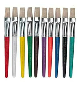 Charles Leonard Creative Arts tbg`bvyCguVAؖѕtZđvX`bNnhA7.5C`AA\[gJ[A10{pbN (73290) Charles Leonard Creative Arts Flat Tip t Brushes, Short Stu