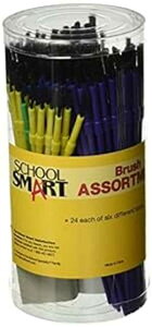 School Smart Multi-Purpose t Brush Assortment, Set of 144