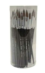 School Smart ʃyCg uVAی^AeTCYA72 {Zbg School Smart Synthetic Watercolor t Brushes, Round, Assorted Sizes, Set of 72