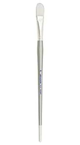 Silver Brush Limited 1503 Silverwhite Filbert Brush, Watercolor, Acrylics, Gouache, or Oil Brush, Size 10, Long Handle