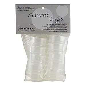 Masterson Solvent Storage Cups, 1.5 inch Diameter, 0.5 oz Capacity, Package of 10 (912.4)