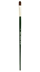 Silver Brush Limited 25036 Ruby Satin Filbert Brush for Fluid and Flow Acrylics, Size 6, Long Handle