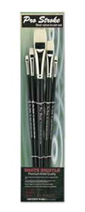 Creative Mark Pro Stroke Premium Artist White ChungKing ؖуyCg uV - uCg [5{Zbg] Creative Mark Pro Stroke Premium Artist White ChungKing Hog Bristle t Brush - Bright [5 Piece Value Set]
