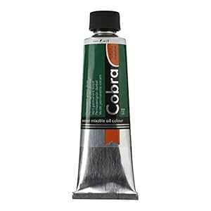 Royal Talens Cobra Artists' Water Mixable Oil ColorA40ml `[uAp[}lg O[ fB[v (21056190) Royal Talens Cobra Artists' Water Mixable Oil Color, 40ml Tube, Permanent Green Deep (21056190)
