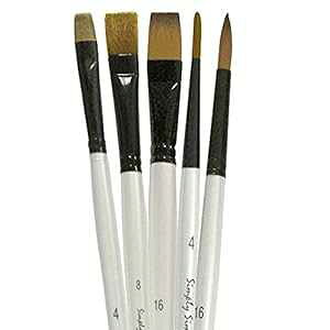 o[g VY Vv[ VY Onh uV Zbg  5{Zbg Robert Simmons Simply Simmons Long Handle Brush Sets Synthetic Set of 5