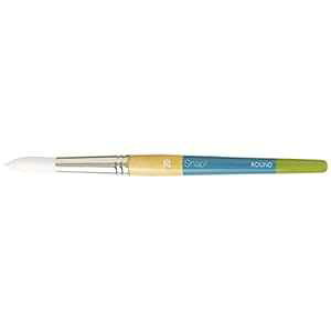 �v�����X�g�� �^�N���� ���E���h 20 �X�i�b�v �u���V �z���C�g Princeton Taklon Round 20 Snap Brush, White