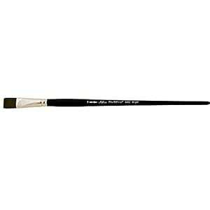Silver Brush Limited 6402-8 Black Pearl Bright Brush for Watercolor, Size 8, Long Handle