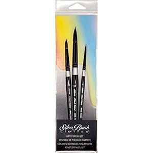 Vo[ uV SLM-x[VbN X[U C[Y C[ x[VbN VN yCg ʃZbgA1 pbN 3  Silver Brush Limited Silver Brush SLM-Basic Susan Louise Moyer Basic Silk ting Watercolor 