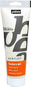 PEBEO Sand Texture Gel Studio Acrylics Auxiliaries, White