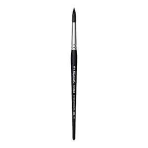 Raphael SoftAqua Synthetic Squirrel Watercolor Brush, Round, 16, Black