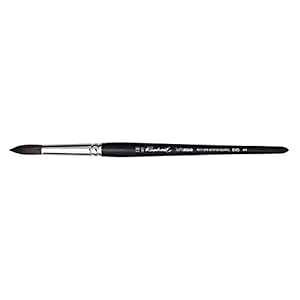 Raphael SoftAqua Synthetic Squirrel Watercolor Brush, Round, 18, Black