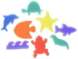 Creativity Street AC9073 I[V yCg X|WA3 C` TCY (8 pbN) Creativity Street AC9073 Ocean t Sponge, 3" Size (Pack of 8)