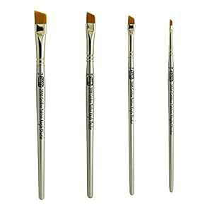 ZEM BRUSH S[f ^N AO VF[_[ uV Zbg TCY 1/8 C`A1/4 tB[gA3/8 C`A1/2 C` ZEM BRUSH Golden Taklon Angle Shaders Brush Set Sizes 1/8", 1/4', 3/8", 1/2"