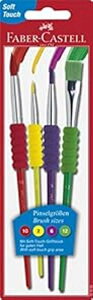 Faber-Castell Soft Grip t Brush Set - Kids t Brushes - 4 Pack