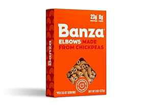 BANZA Ђ悱pX^ ? ^pNAOet[̃wV[pX^ ? G{[A8IX (6pbN) (PAS103) BANZA Chickpea Pasta High Protein Gluten Free Healthy Pasta Elbows, 8 Ounce (Pack of 6) (PAS103)